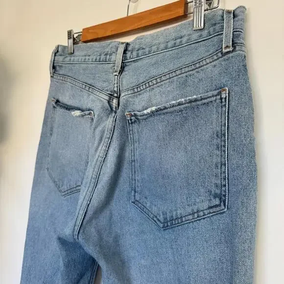 Agolde Riley Hi Rise Straight Crop - Picture 6 of 13